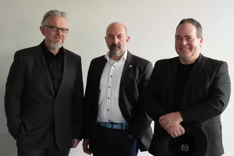 Peter Starke, Michael Magin und Klaus Knopper (v.l.) sind die Vizepräsidenten der Hochschule Kaiserslautern . 