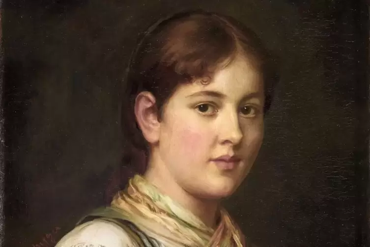 &bdquo;Bauernm&auml;dchen&ldquo; von Franz von Defreger (1889).