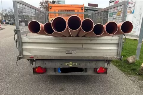 Die Ladung war nicht gesichert. 