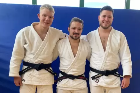 Die drei Prüflinge des TV Kirchheimbolanden: Paul Erich Ebert, Max Dommermuth und Lucas Schillig (von links). 