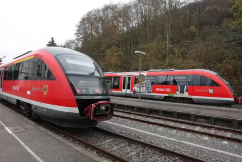 Wegen des Unfalls konnten zwei Züge in Annweiler erst mit Verspätung weiterfahren. 