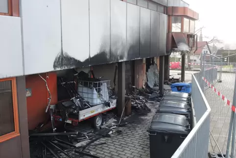 Der Brand im Januar: Geturnt werden kann schon seit September wieder. 