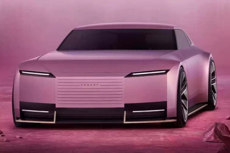 Monumental und rosa: Type 00 von vorne. 
