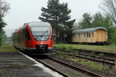 Die Zellertalbahn ist die kürzeste Verbindung zwischen Worms und Kaiserslautern.