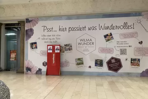 Kurz hinter dem Postgalerie-Zugang: Umbau für das Lokal „Wilma Wunder“. 