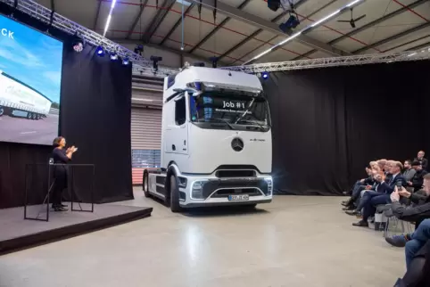 Seit November wird der eactros 600 in Wörth in Serie gefertigt. 