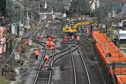 Die Riedbahn war fünf Monate lang eine Großbaustelle. 