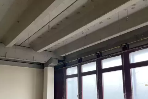 Im Alfred-Grosser-Schulzentrum in Bad Bergzabern werden Decken, Böden und Leuchten erneuert. 