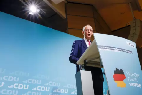 Unions-Kanzlerkandidat Friedrich Merz will das Wahlprogramm am Dienstag offiziell vorstellen. 