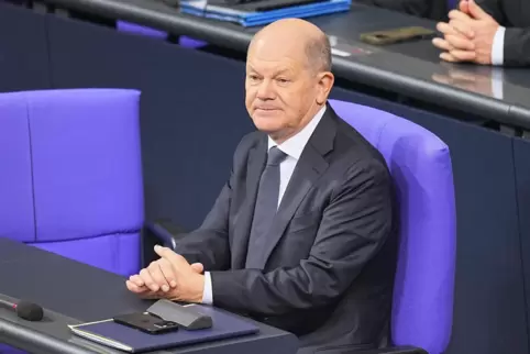 Bundeskanzler Olaf Scholz. 