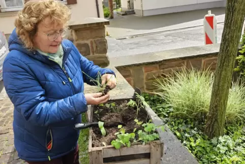 Bernadette Engel engagiert sich im Förderkindergarten Löwenzahn als Naturbotschafterin. 
