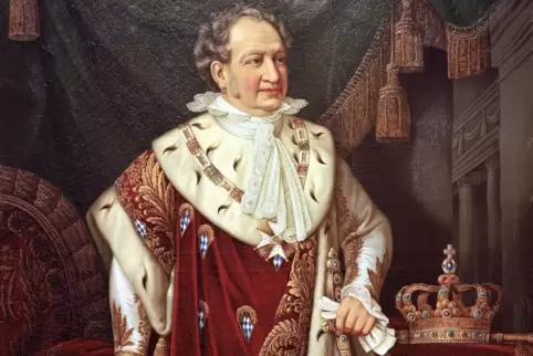 König Max I. Joseph auf einem Gemälde von Joseph Karl Stieler von 1822. 