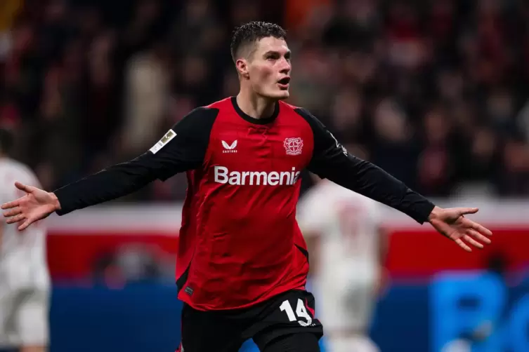 Viererpack f&uuml;r Bayer Leverkusen am Samstag: Patrik Schick. 
