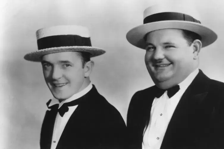 Stan Laurel und Oliver Hardy. 