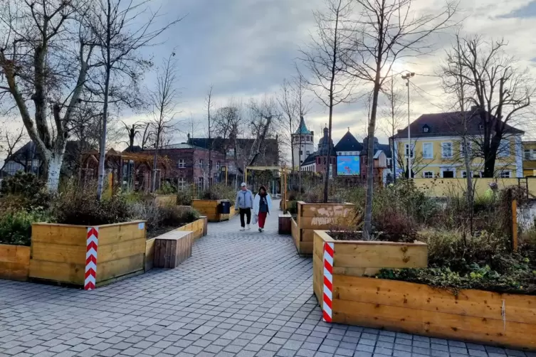 Im Schatten des Welterbes: Klima-Oase am Domplatz.