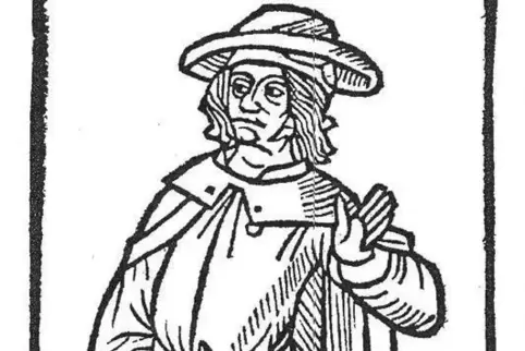 Einer der bekanntesten Vaganten, studierter Kleriker sogar: François Villon in einer Darstellung aus dem 15. Jahrhundert. 