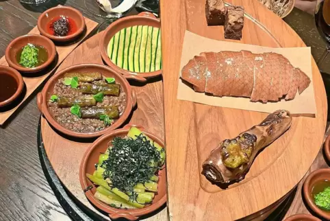 Ein Enten-Gericht im Potong, dem Restaurant von Köchin Pam. 