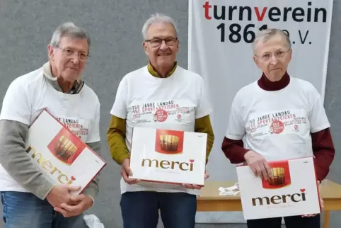 Verabschieden sich nach vielen Jahren aus dem Prüferteam (von links): Walter Wetzka, Klaus Birnbaum und Rolf Leeb. 