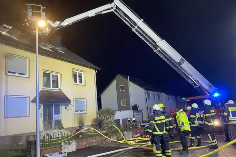 Acht Feuerwehrautos waren vor Ort.
