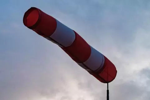 Kräftiger Wind: Problem in Speyer am Donnerstagnachmittag. 