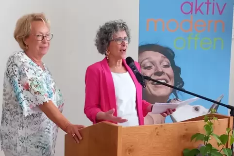 Immer offen für Neues: Landfrauen-Vorsitzende Else Albrecht (rechts) und Stellvertreterin Friedlinde Michalik blicken nach vorn.