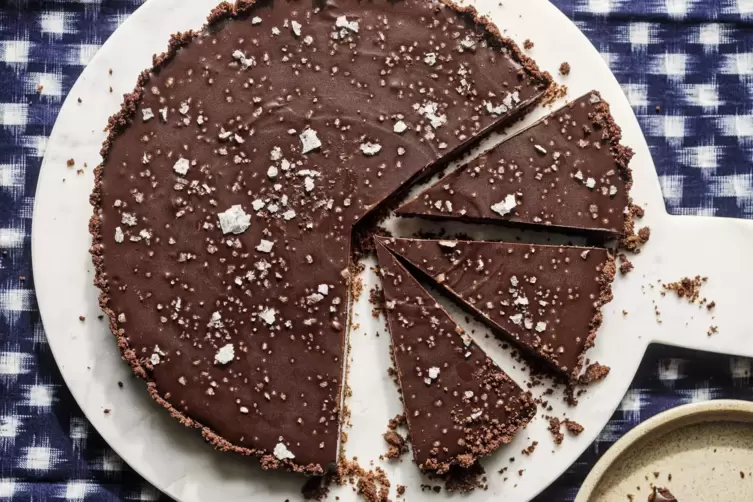 Kick f&uuml;r die Schokotorte: Salzflocken.