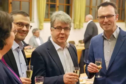  CDU-Neujahrsempfang im Bürgerhaus Oberweiler-Tiefenbach: (von links) Lautereckens Stadtbürgermeisterin Isabel Steinhauer Theis,