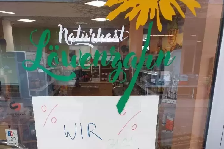 R&auml;umungsverkauf im Naturkost-Bioladen.