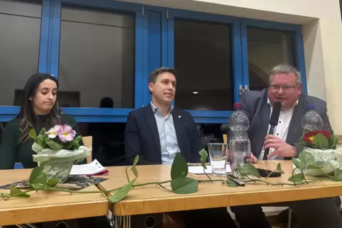 Wollen alle drei einen Platz im Bundestag. Von links: Carolin de Marino (Grüne), Esra Limbacher (SPD) und Markus Uhl (CDU). 
