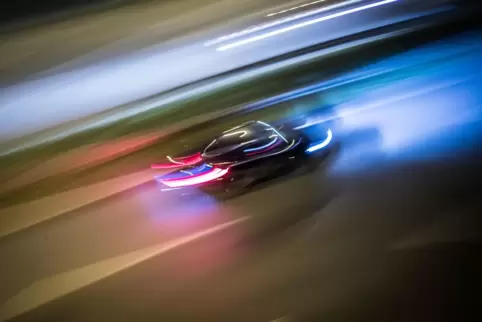 Das hochmotorisierte Auto war zunächst zu schnell für die Polizei.