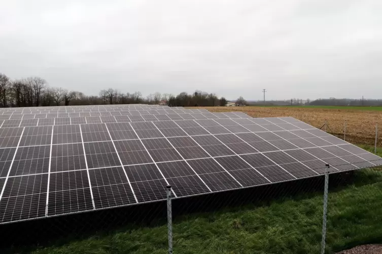 Der Solarpark in Winden. 
