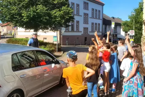 Schüler sollen lernen, selbstständig und sicher zur Schule zu kommen. 