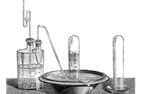Ab 1908 entwickelten die Chemiker Fritz Haber und Carl Bosch in der BASF ein Verfahren, bei dem Stickstoff mit Wasserstoff zu Am
