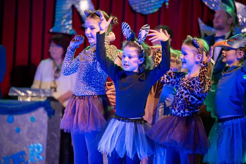 Die Minis des Karnevalclubs hatten ihren großen Auftritt.
