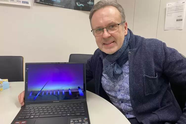 Der Fotograf: Georg Beck ist stolz auf sein Motiv. 