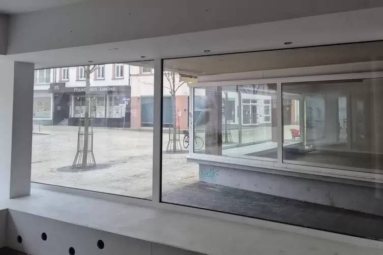 In langweiligen und leeren Schaufenstern sollen sch&ouml;ne Kunstwerke pr&auml;sentiert werden.