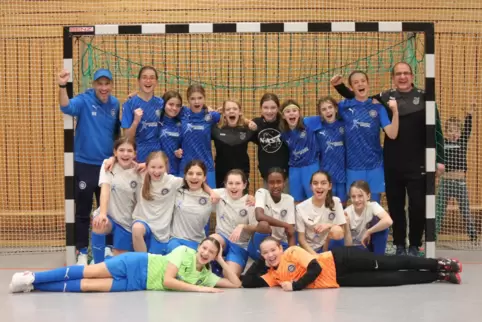 Hallenmeister der D-Juniorinnen: Die JSG Schifferstadt/Waldsee.