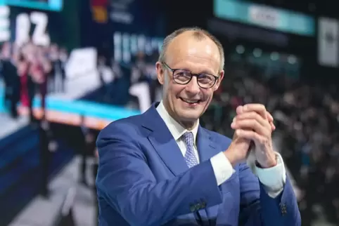 Der Parteitag stärkt ihm den Rücken: Friedrich Merz.