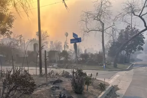 Das Feuer in Kalifornien hat viele Existenzen zerstört. 