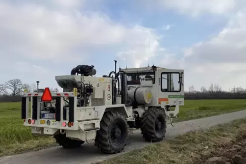 Der kleine Vibro-Truck wird innerorts eingesetzt.
