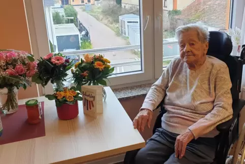 Viktoria Glaser an ihrem Geburtstag. 