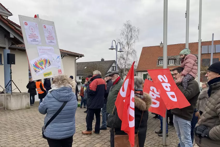 Anti-AfD-Kundgebung in Hettenleidelheim.