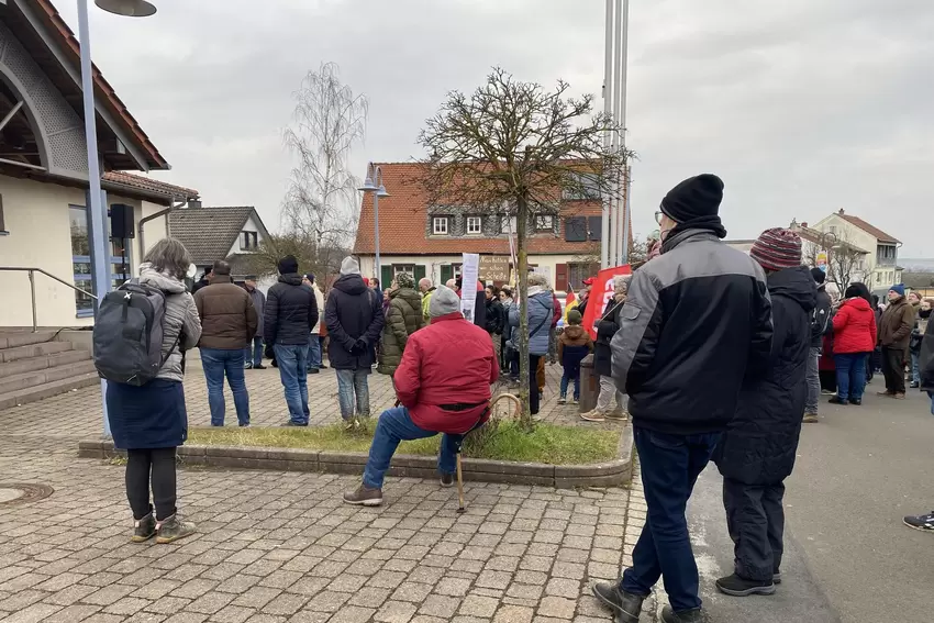 Anti-AfD-Kundgebung in Hettenleidelheim.