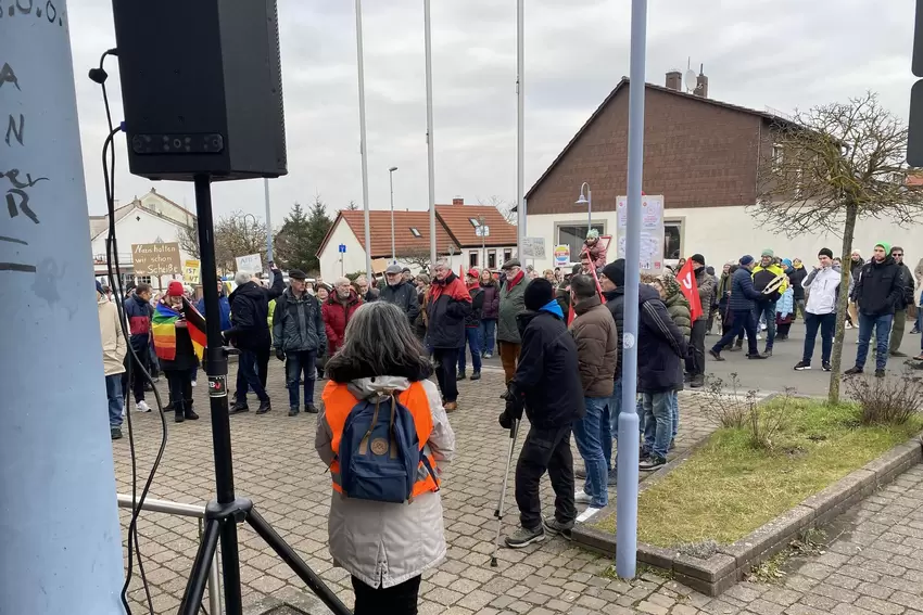 Anti-AfD-Kundgebung in Hettenleidelheim.