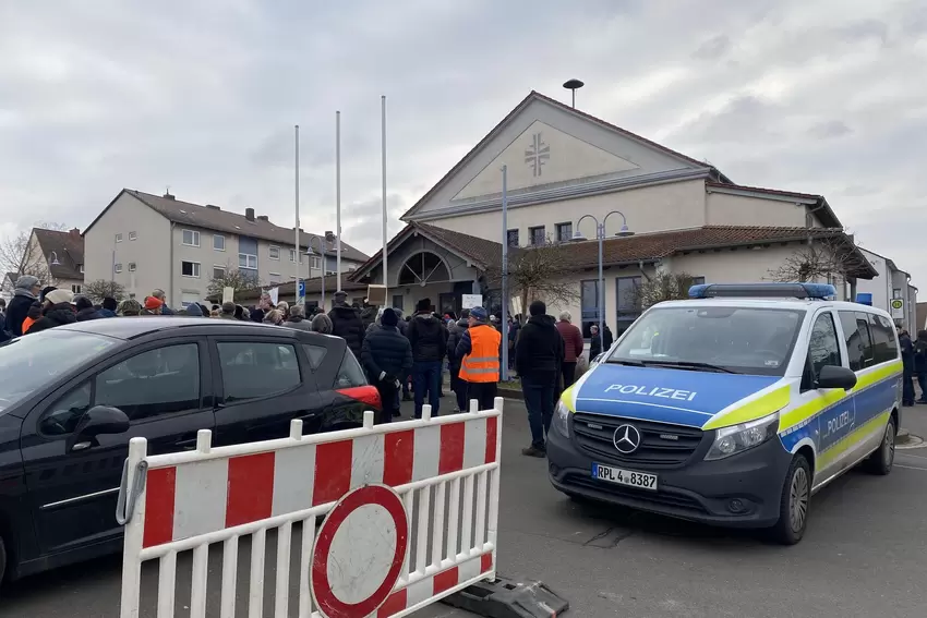 Anti-AfD-Kundgebung in Hettenleidelheim.