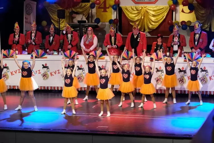 Der Clown-Schautanz der KVZ-Jugendgarde ist Spitze. 