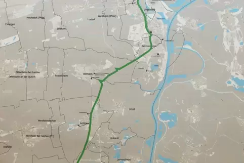 Von Speyer/Schifferstadt im Norden bis Wörth im Süden soll sich die Pendler-Radroute erstrecken.