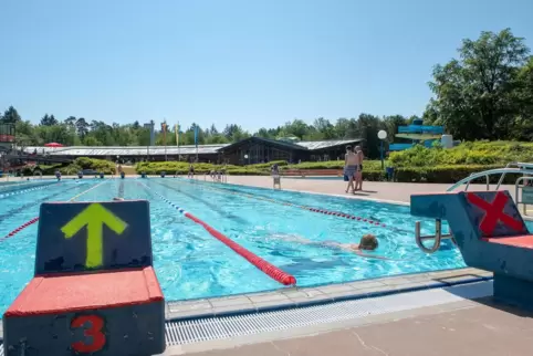 Ist ein Zuschussgeschät: der Badepark Wörth. 