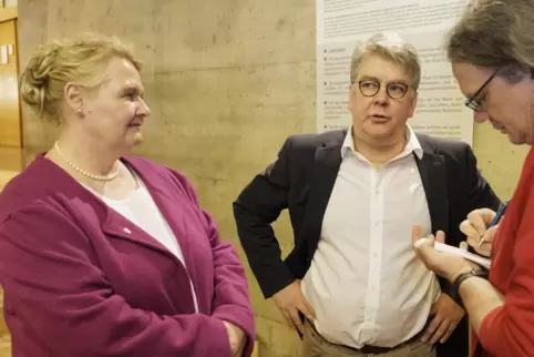 Analysierten das CDU-Ergebnis: Direktkandidat Frank Burgdörfer und die Vorsitzende des Kreisverbandes Stadt Kaiserslautern, Ursu