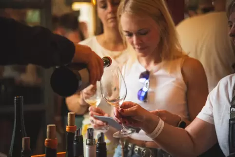 Die Auswahl bei „Wein am Dom“ ist riesig: 800 Weine stehen zur Verkostung bereit. 